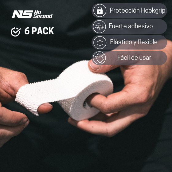 Tape Premium NoSecond - Blanco - 3.8cm x 6m - 6 PACK