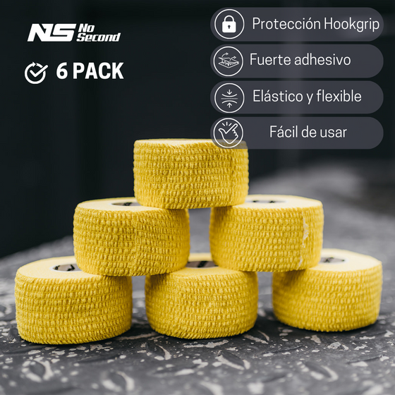 6 Rouleaux De Tape élastique Pour Sport - 38 Mm X 6 M - Adhésif Fort, Résistant à La Sueur - Crossfit, Haltérophilie - 11